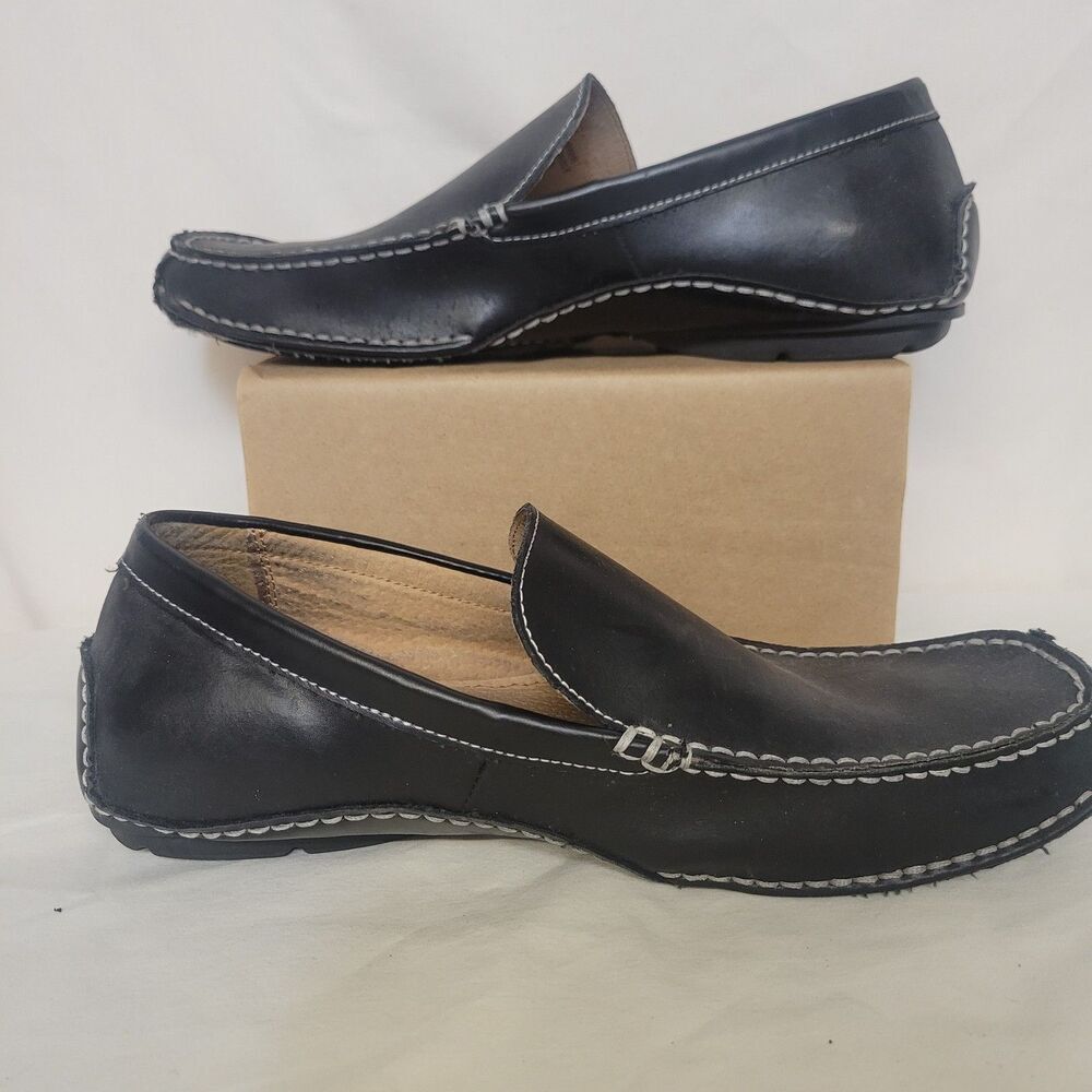 Steve Madden Size‎ 11 Black Leather Loafers
